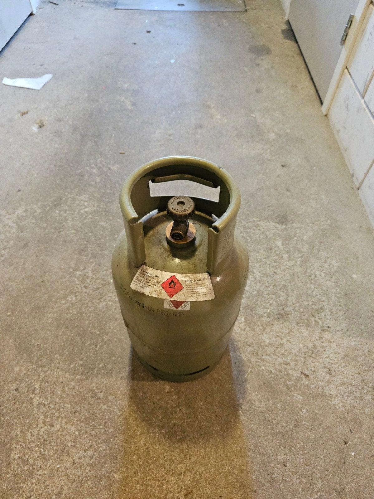 7kg gasfles leeg, Ophalen, Gebruikt