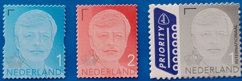Set koning Willem-Alexander 2024 (gestanste postzegels), Ophalen of Verzenden, Na 1940, Postfris