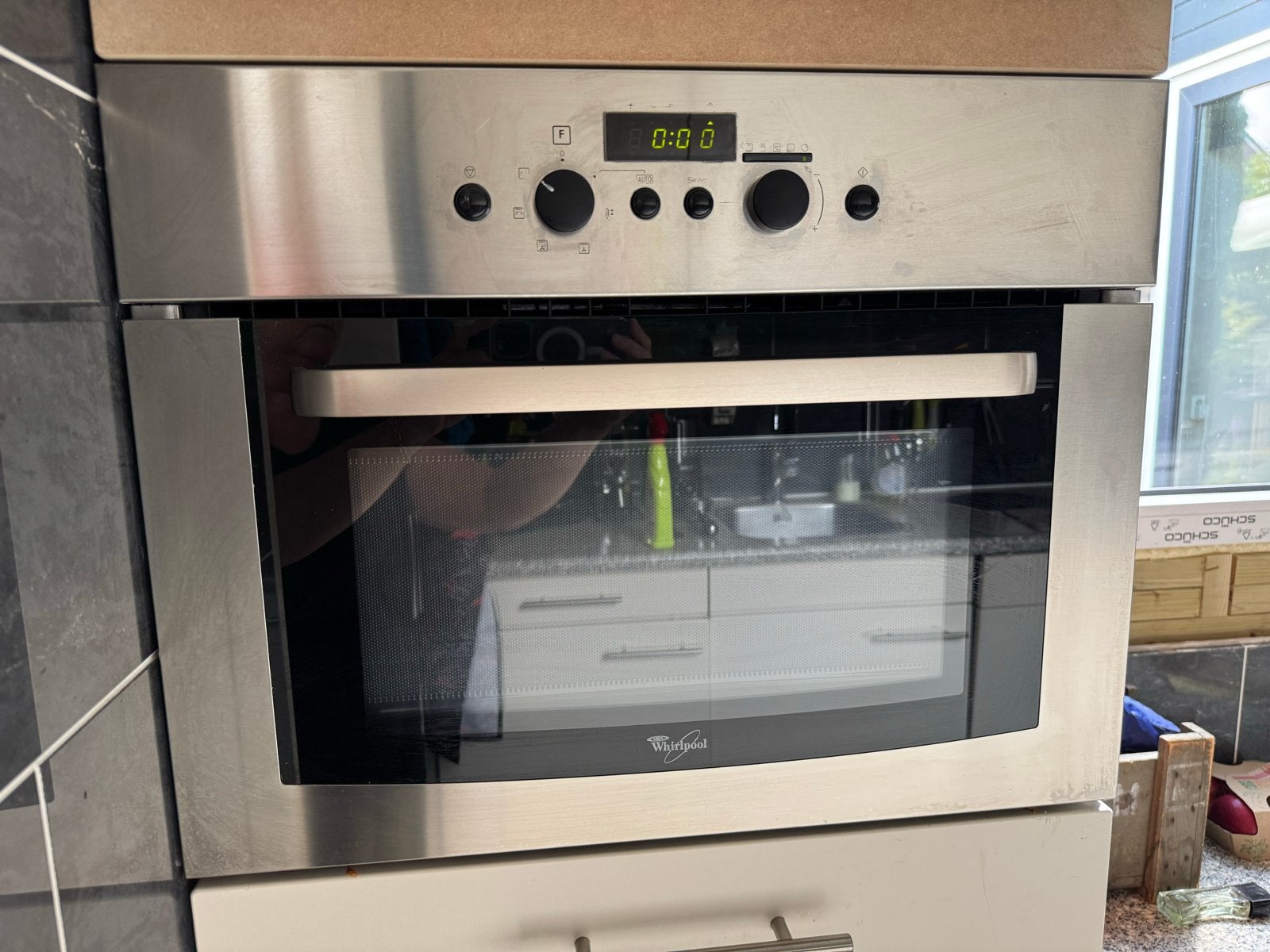 Whirlpool combi magnetron oven grill AMW 500/IX, Ophalen, 45 tot 50 cm, Whirlpool, Gebruikt