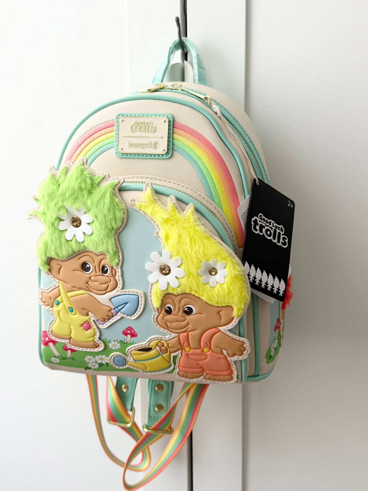 [Nieuw] Loungefly Good Luck Rugtas Trolls Retro 26 cm, Ophalen of Verzenden, Nieuw, Overige merken