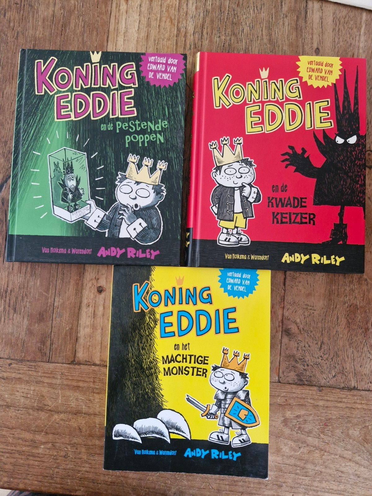 Koning Eddie - Complete Serie (3 boeken), Ophalen of Verzenden, Zo goed als nieuw, Andy Riley, Fictie algemeen