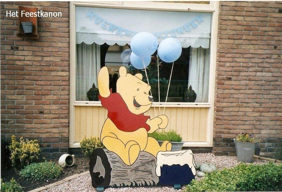Geboortebord Winnie the Poeh te huur en andere!, Ophalen, Zo goed als nieuw, Geboortebord