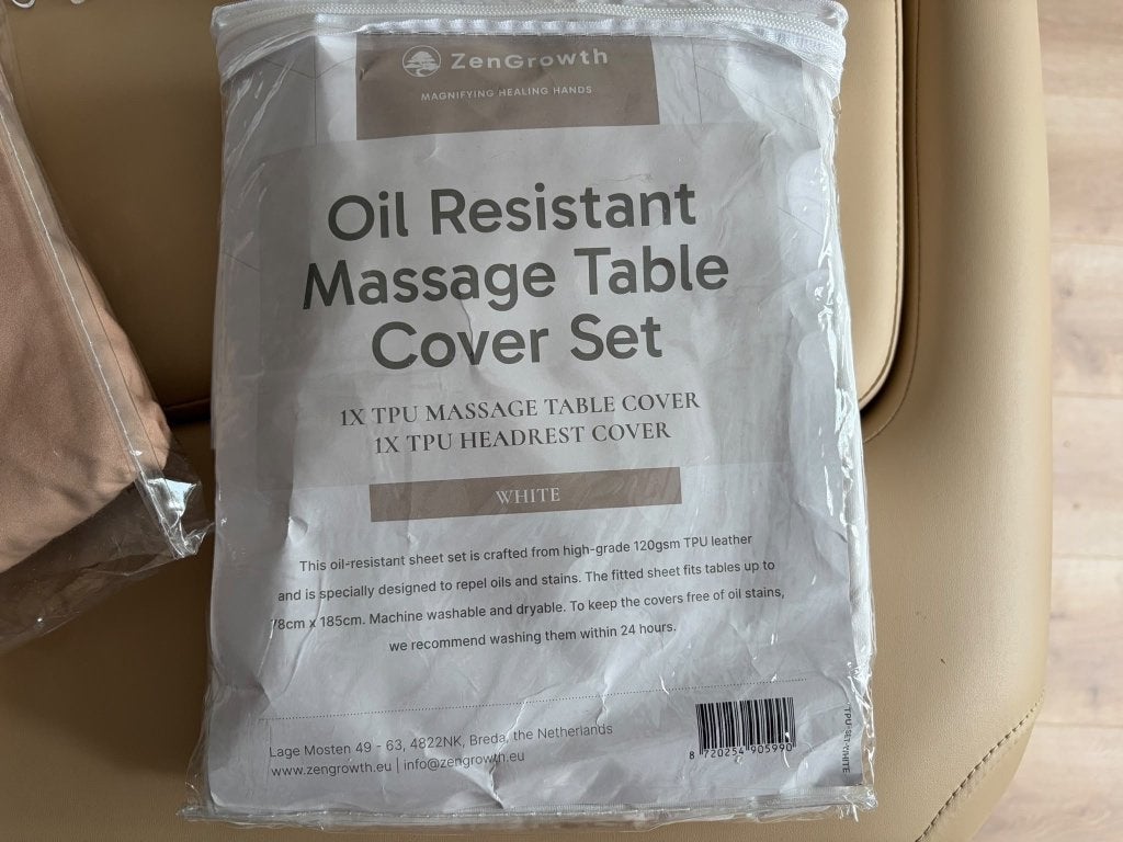 2 olie resistente hoezen massagetafel incl. Hoofdsteuncover, Ophalen of Verzenden, Zo goed als nieuw, Massagetafel