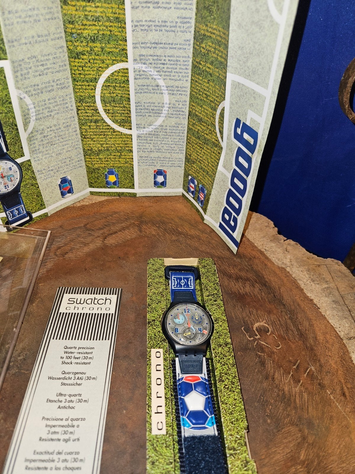 Swatch Chrono SCZ401 'Goaal' Polshorloge - Nieuw in doos, Overige materialen, Polshorloge, Nieuw, Ophalen of Verzenden