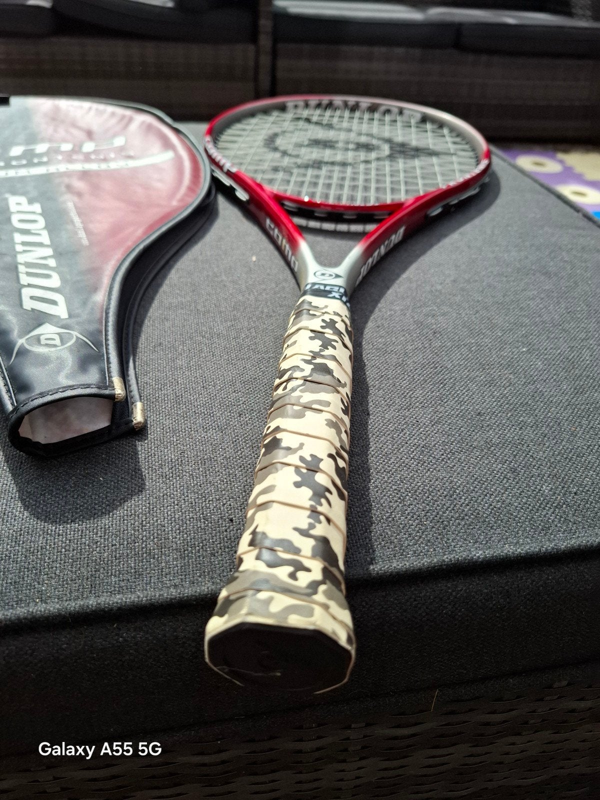 Dunlop Comp Frontenis tennisracket met hoes L2, Sport en Fitness, Tennis, L2, Gebruikt, Dunlop Sports, Info@dunlopsports.com