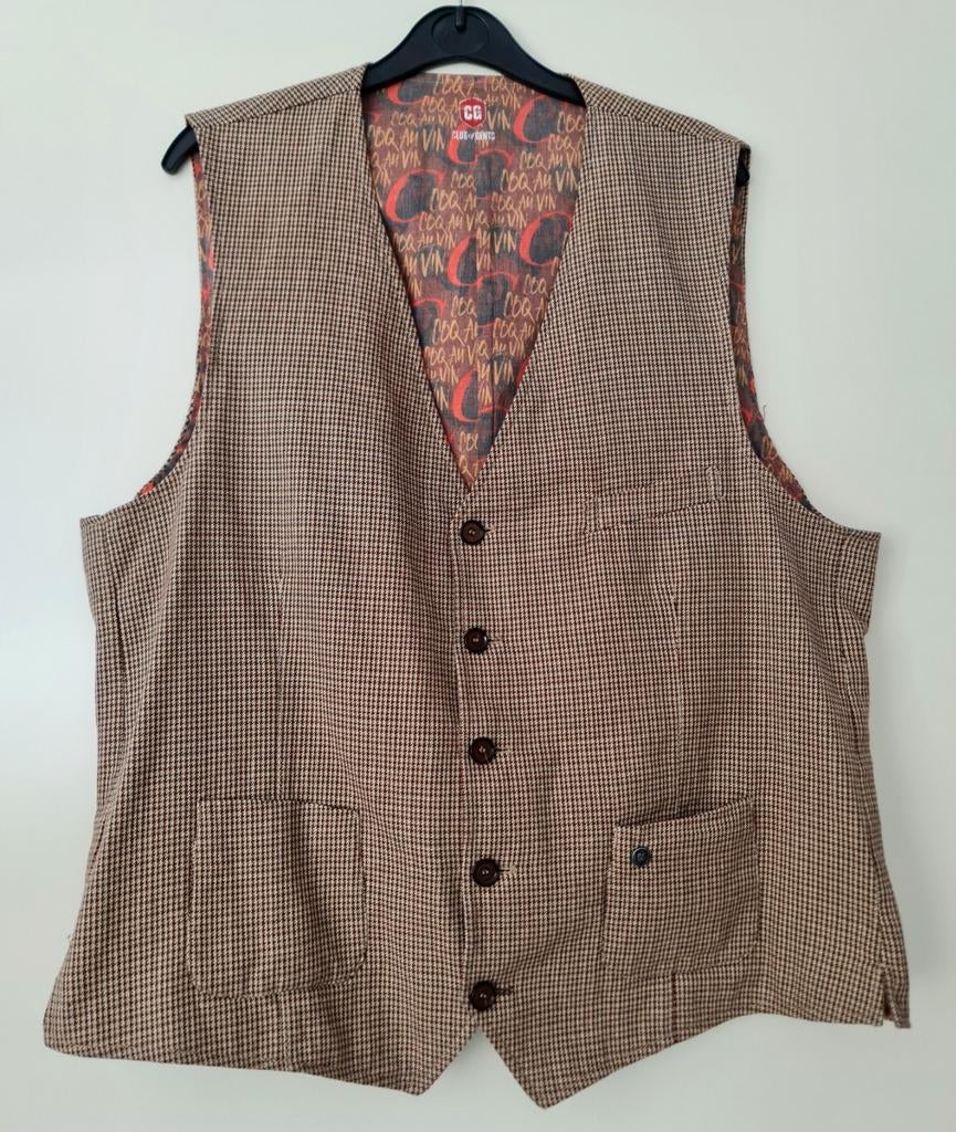 Club of Gents gilet waistcoat Ierse stijl mt 54 mooie staat, Kleding | Heren, Ophalen, Maat 52/54 (L), Bruin, Club of Gents