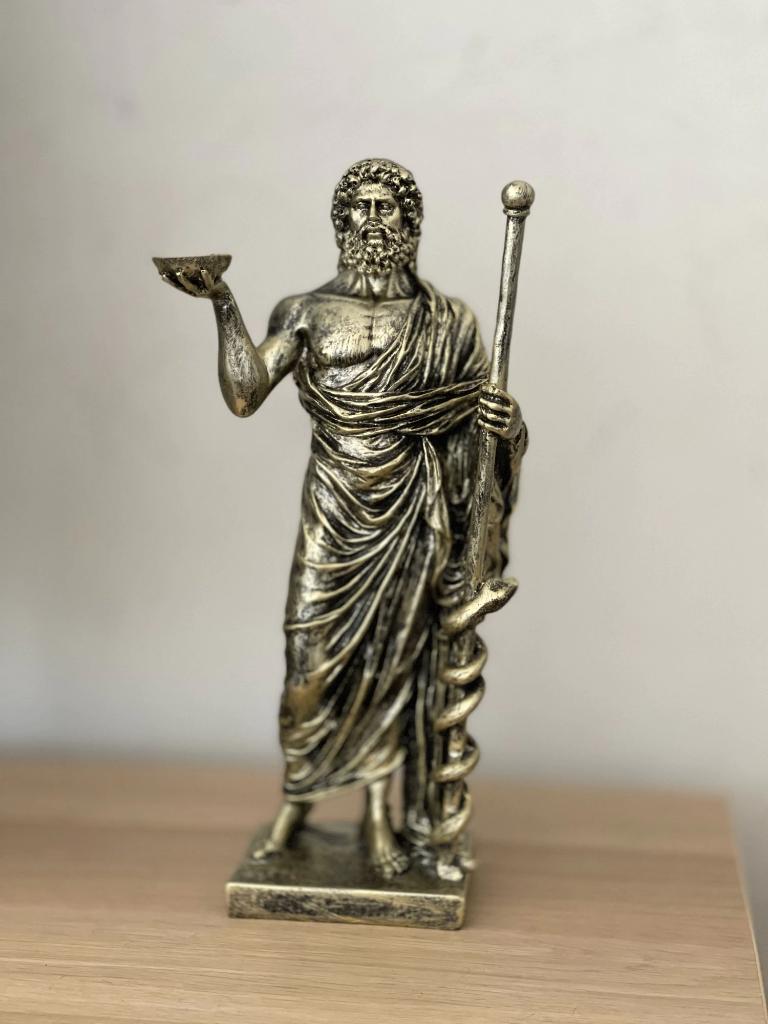 Asclepius Griekse God Beeld Religie Mythologie Geneeskunde, Verzenden, Nieuw, Religie