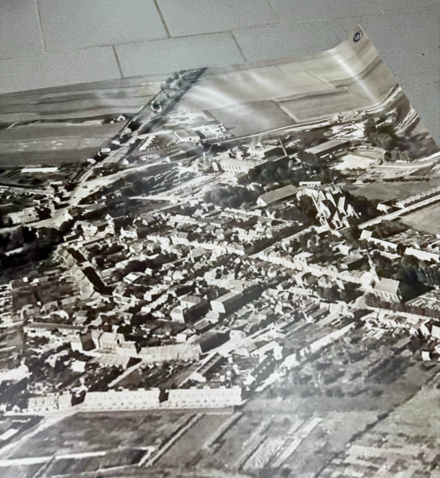 Historische luchtfoto van Steenbergen NB, (ca. 1940-1960), Ophalen, Gebruikt, Foto, 1940 tot 1960
