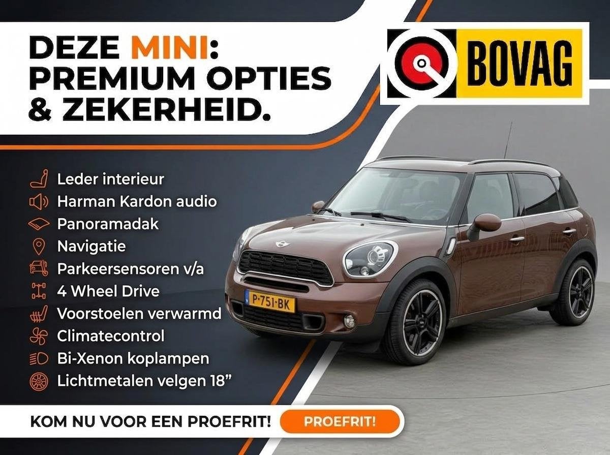 Mini Countryman 1.6 Cooper S ALL4 Chili, 1355 kg, Euro 5, 15 km/l, Gebruikt