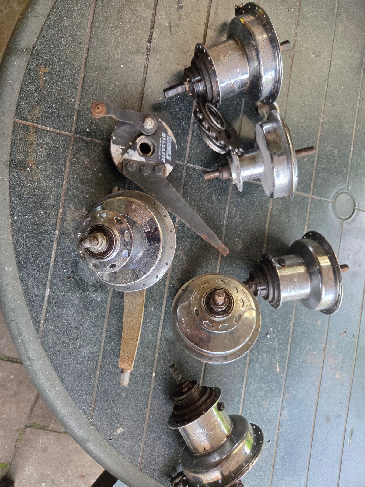 Sturmey Archer fiets onderdelen - Navenset, Gebruikt, Overige typen, Staal, Ophalen of Verzenden