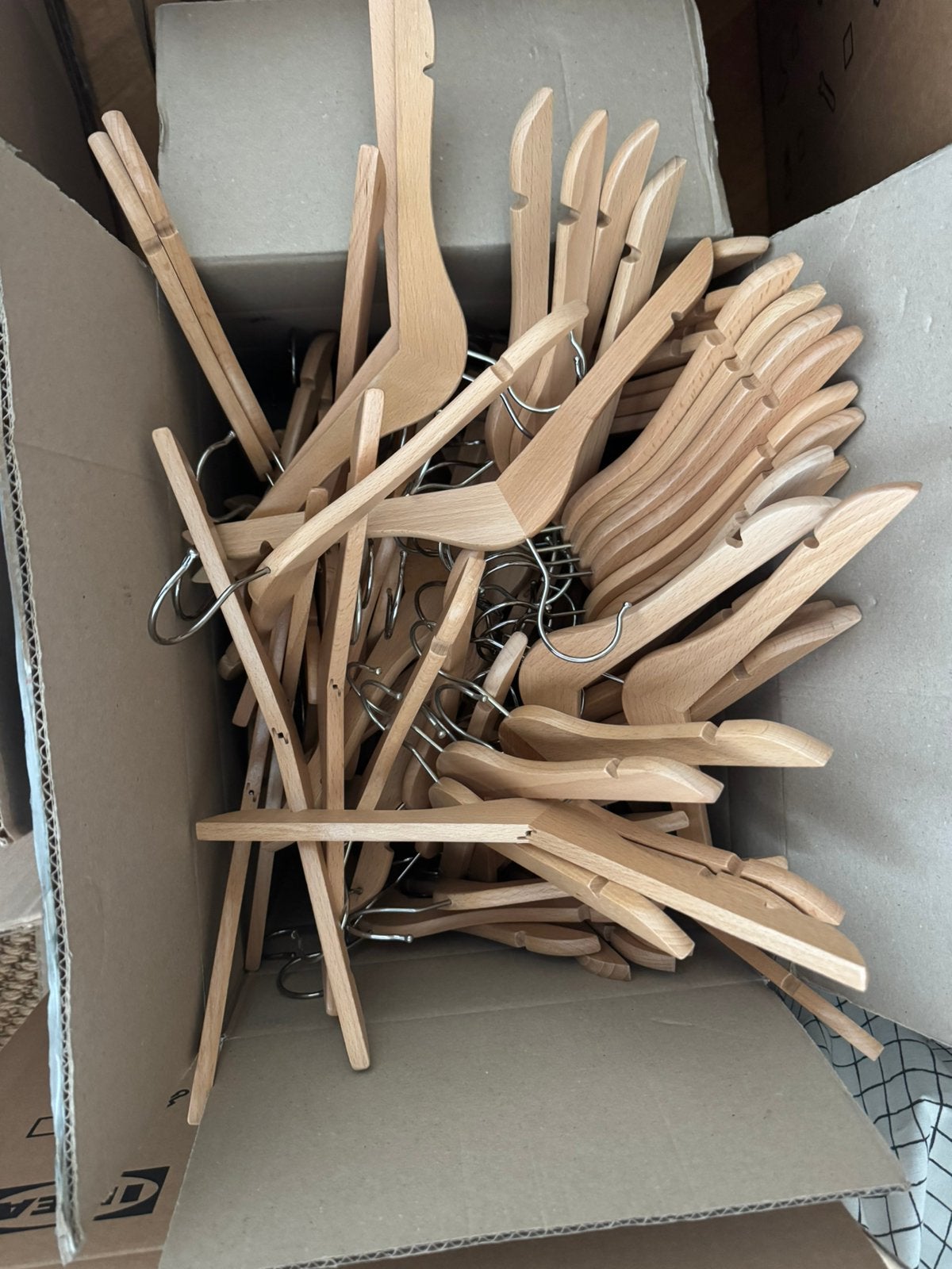 Kinder kledinghangers hout naturel, Ophalen, Zo goed als nieuw, Hout, Kinderen