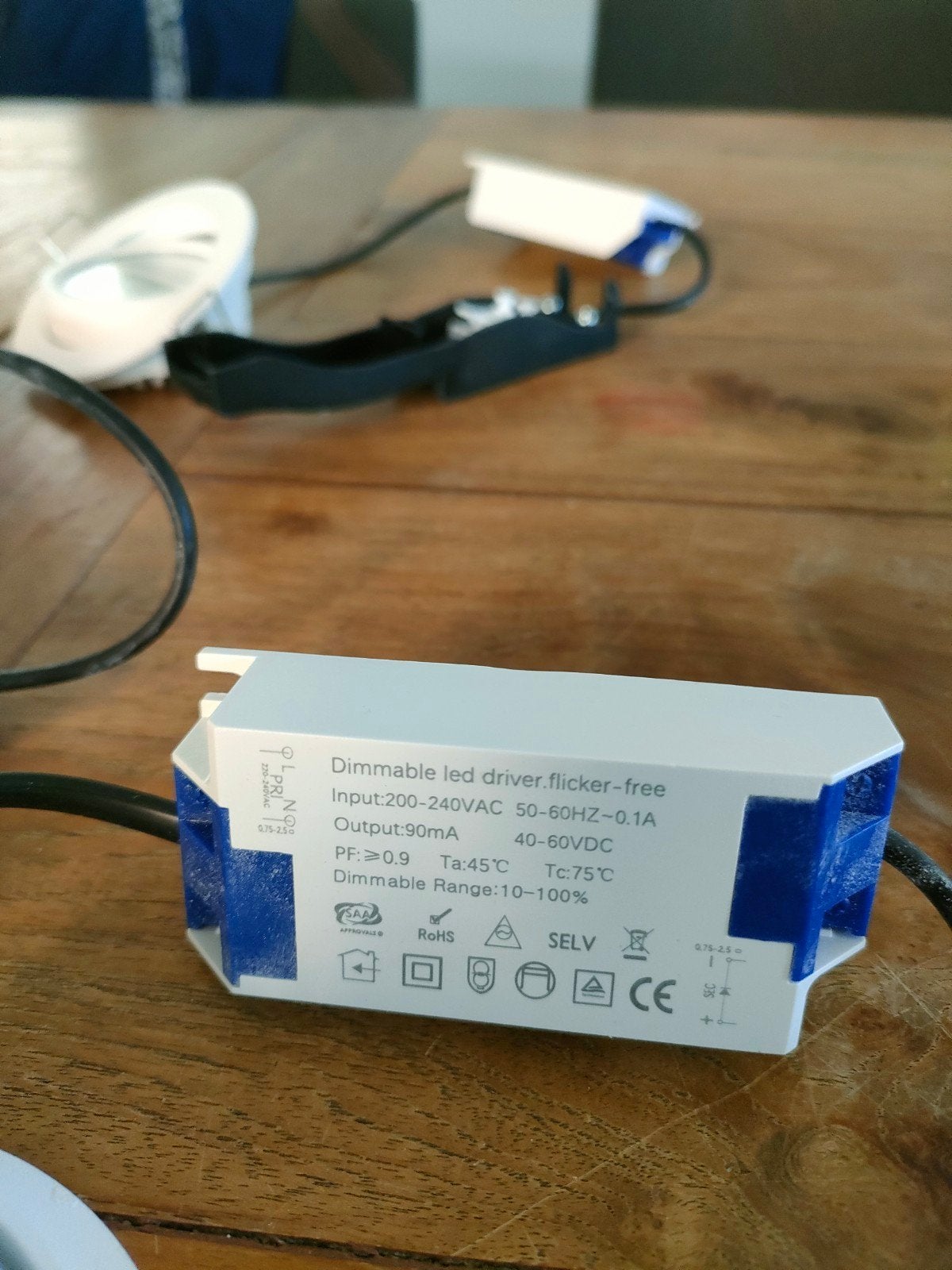 Dimbare LED Inbouwspot 5W 2700K met Driver, Huis en Inrichting, Lampen | Spots, Ophalen, Gebruikt, Overige fittingen, Metaal