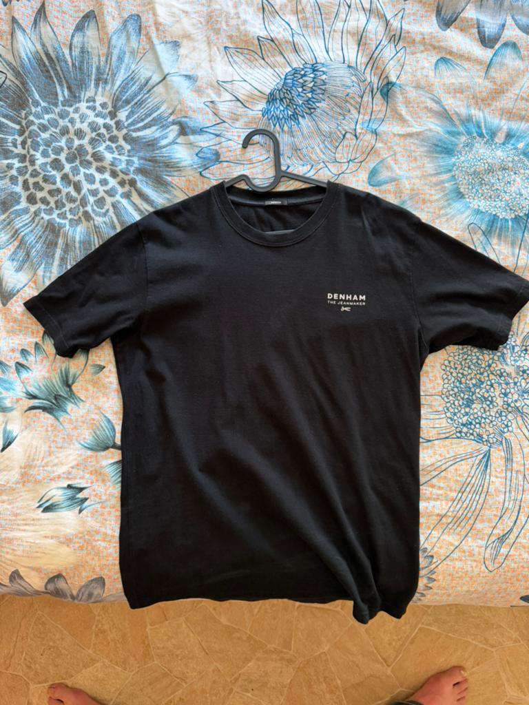 Denham t-shirt M Zwart, Ophalen of Verzenden, Gedragen, Maat 48/50 (M), Zwart