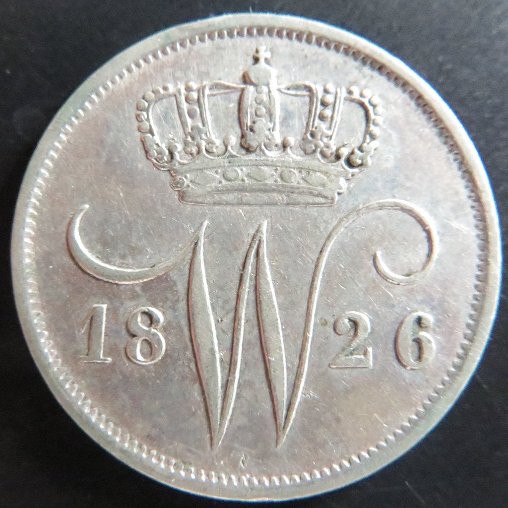 10 Cent 1826U, Verzenden, Zilver, 10 cent, Koning Willem I