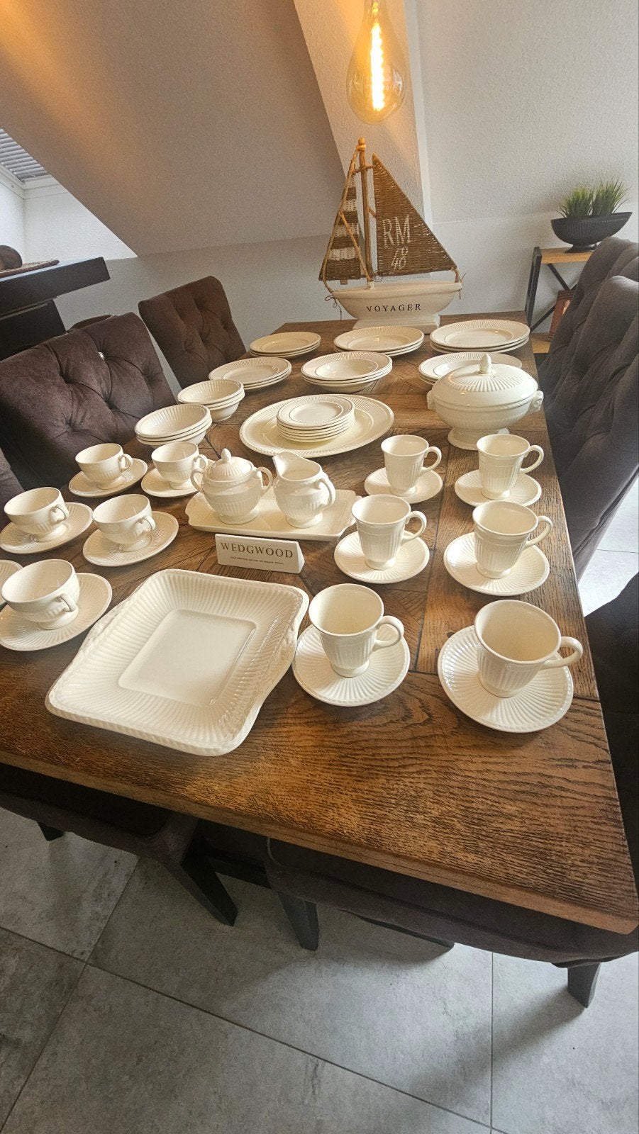 Edme 6 delig Diner ontbijt gebak koffie en thee servies, Ophalen of Verzenden, Zo goed als nieuw, Overige stijlen, Compleet servies