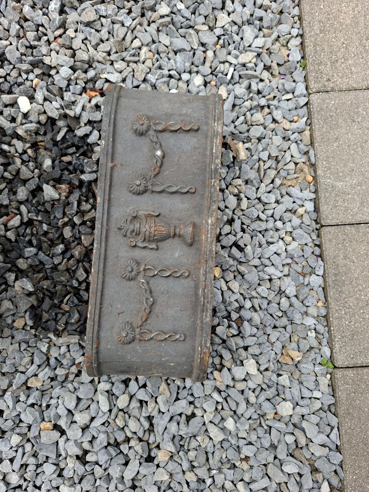 Zware Gietijzeren Plantenbak met Sierlijke Details, Ophalen, Gebruikt, Minder dan 30 cm, Balkon