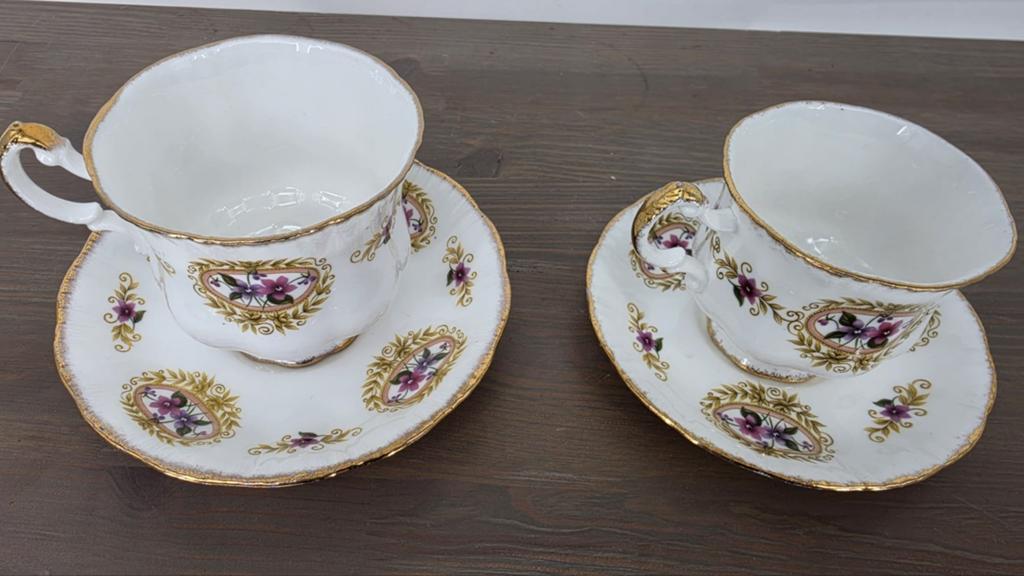 Royal Adderley Fine Bone China Koffie- en Theekop Set |, Antiek en Kunst, Ophalen of Verzenden