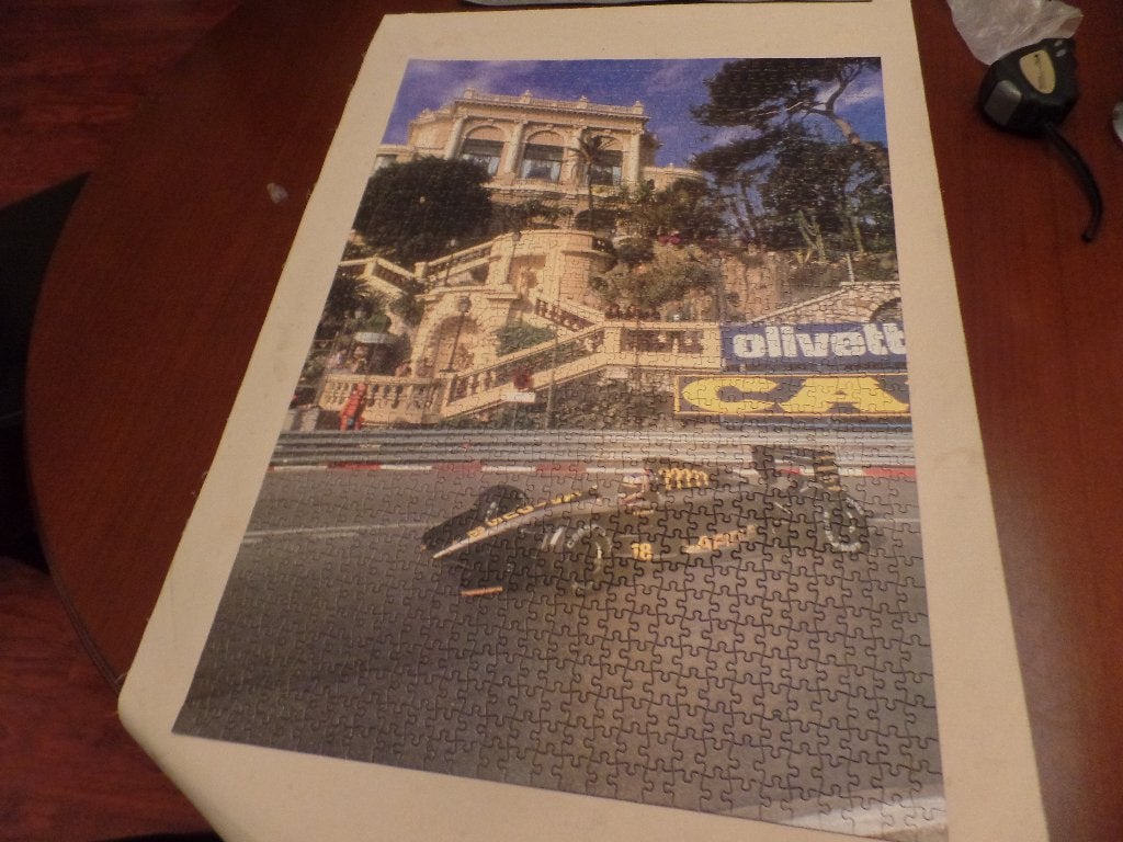 Puzzel formule 1 Monaco 1000 stukjes, Hobby en Vrije tijd, Ophalen of Verzenden, 500 t/m 1500 stukjes, Gebruikt, Legpuzzel