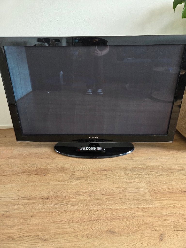 GRATIS Samsung 50 inch plasma-tv + afstandsbediening, Ophalen, Gebruikt, 50 Hz, Samsung
