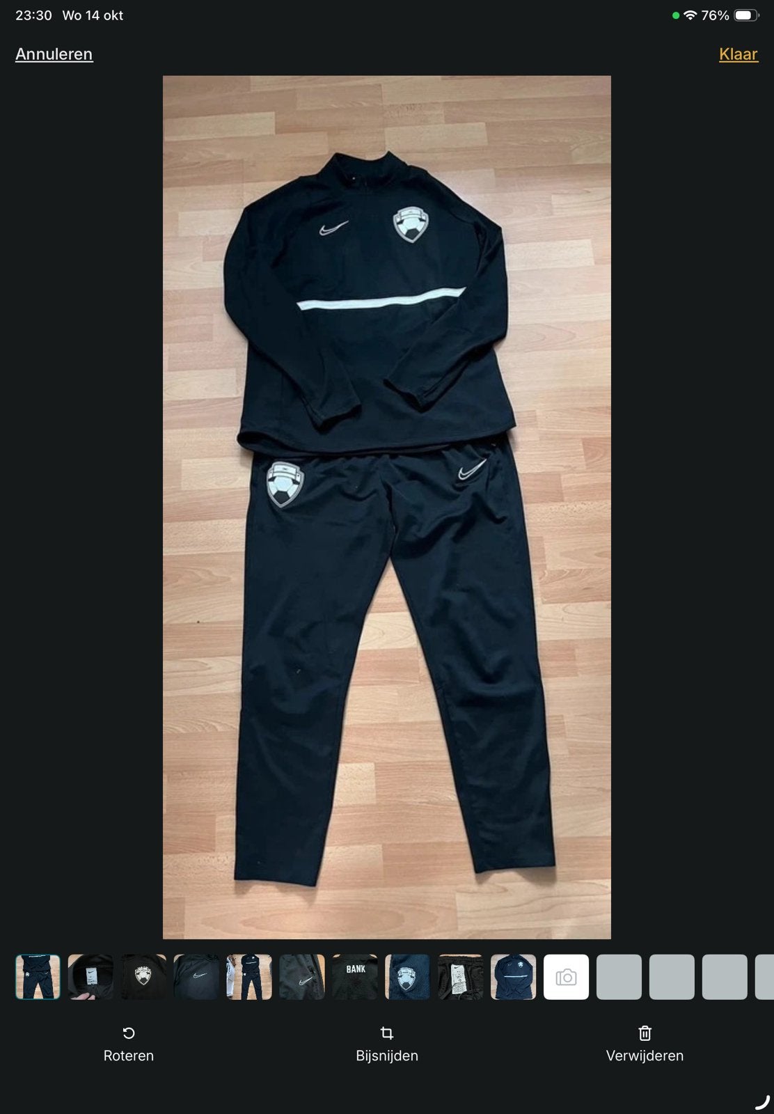 Bankzitters Trainingspak + 2 shirts, lang en korte mouw), Maat 38/40 (M), Zwart, Overige typen, Ophalen of Verzenden