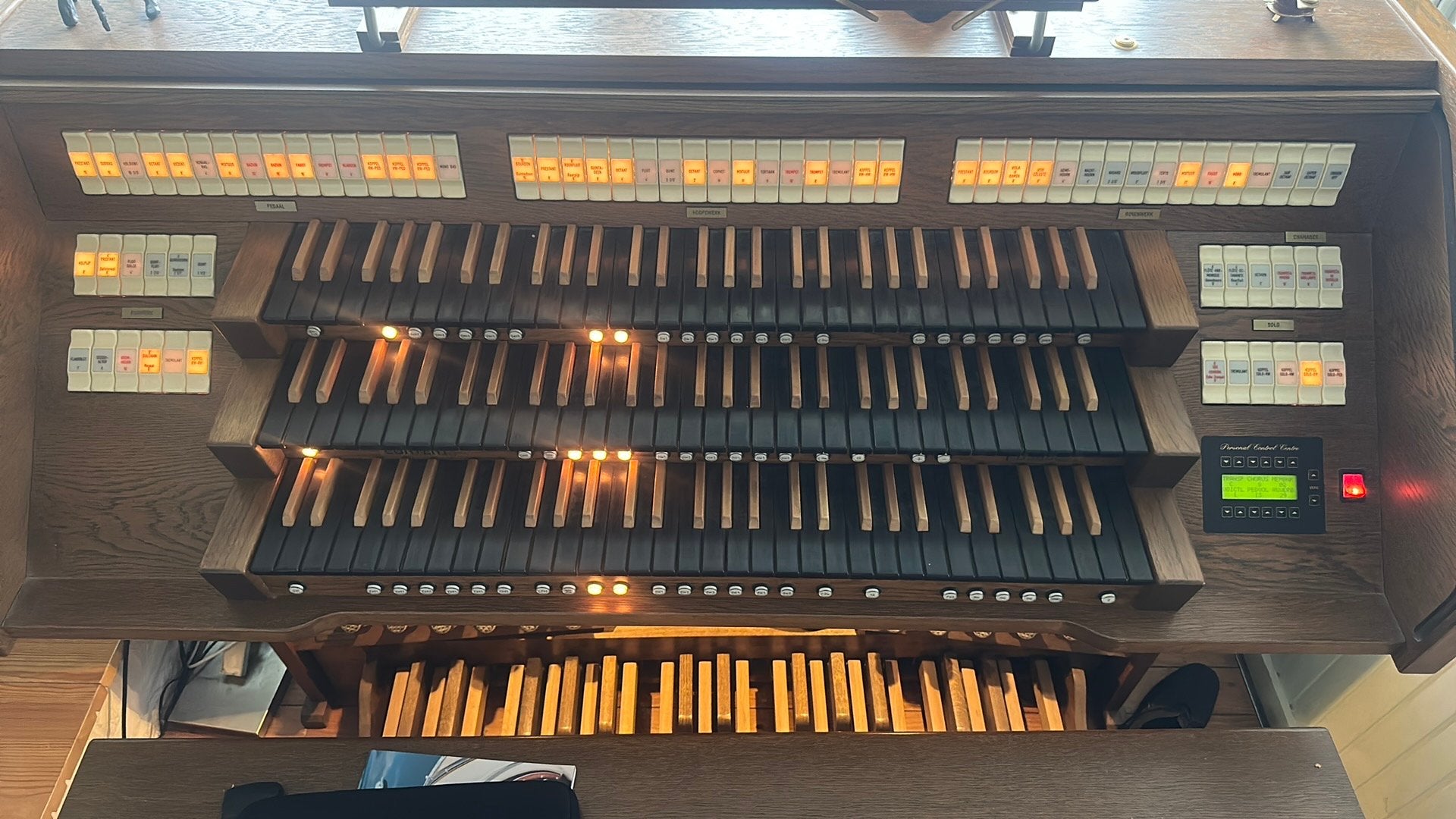 Content D5800 orgel - full options - 3 manualen., Ophalen, Gebruikt, 3 klavieren, Orgel
