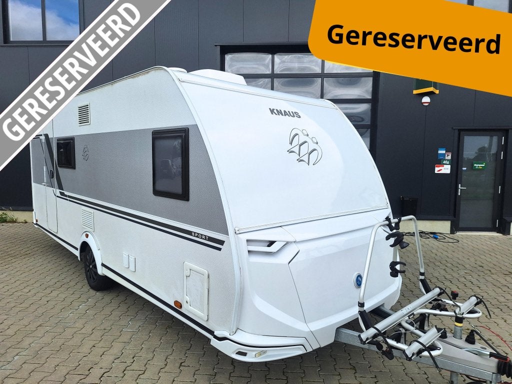 Knaus Sport 540 FDK - Stapelbed Airco - Mover - Voortent, Caravans en Kamperen, Overige typen, Schokbreker, Particulier, 5 tot 6 meter