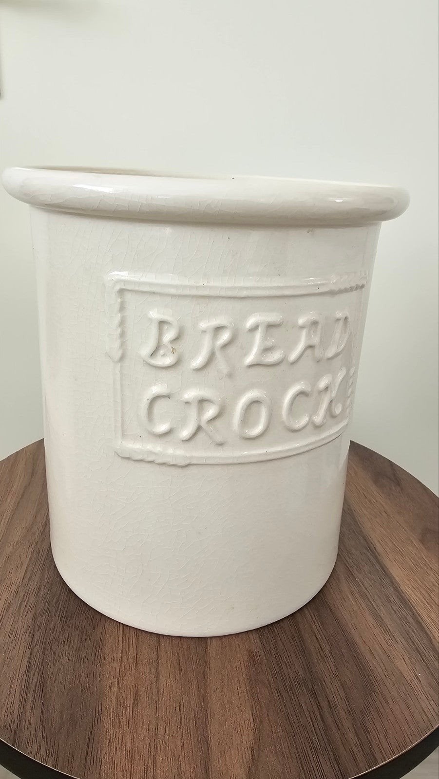 Vintage Crème Keramische Broodpot - "Bread Crock", Ophalen of Verzenden