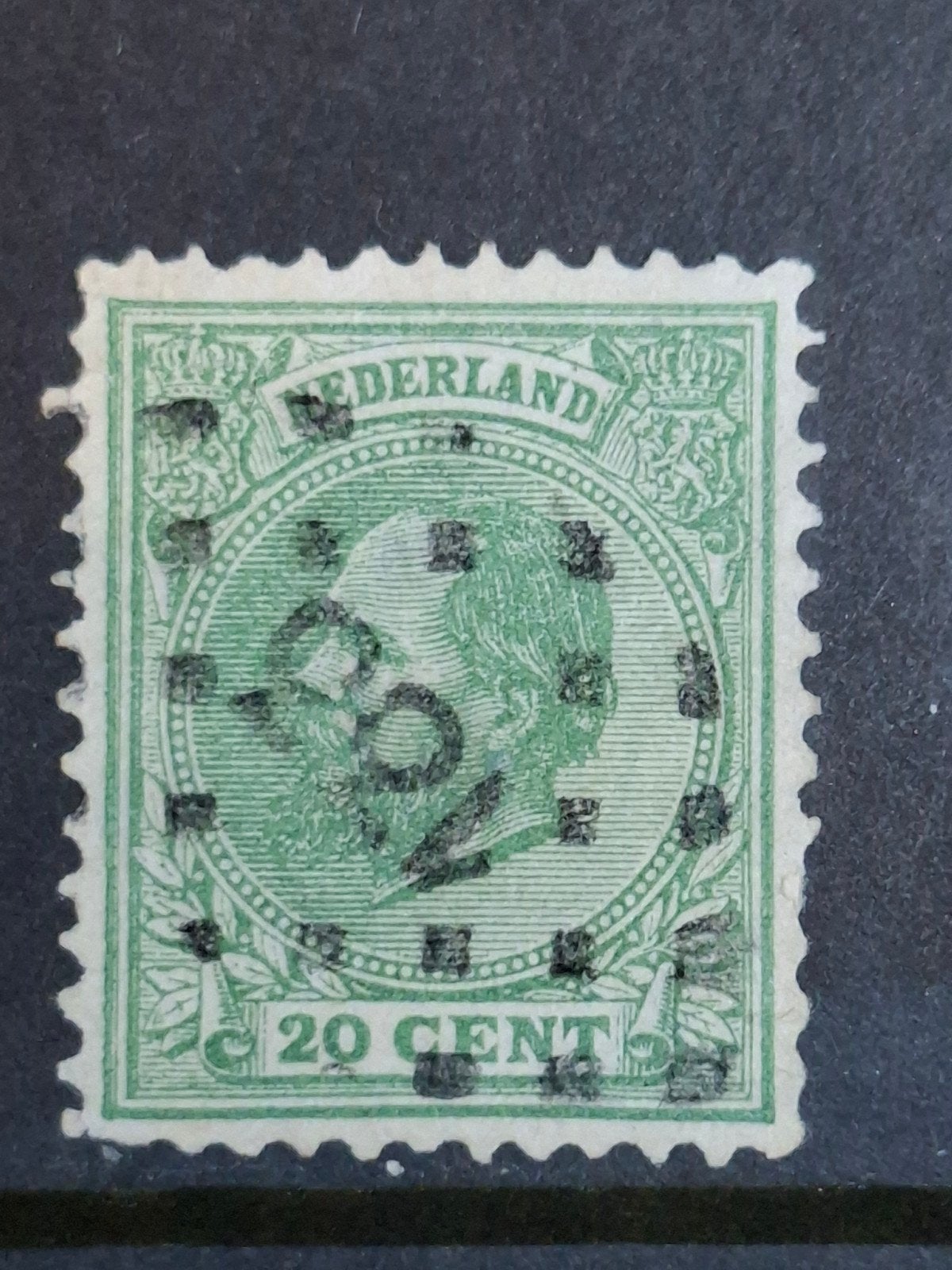 Puntstempel zegel nr 133 Zutphen nvph nr 24, Postzegels en Munten, Postzegels | Nederland, Ophalen of Verzenden