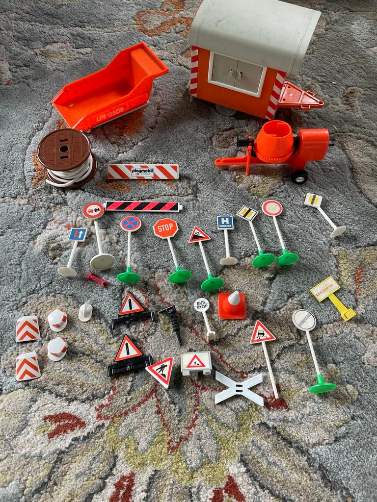Playmobil bouwkeet en cementmolen, Kinderen en Baby's, Speelgoed | Playmobil, Ophalen of Verzenden, Gebruikt
