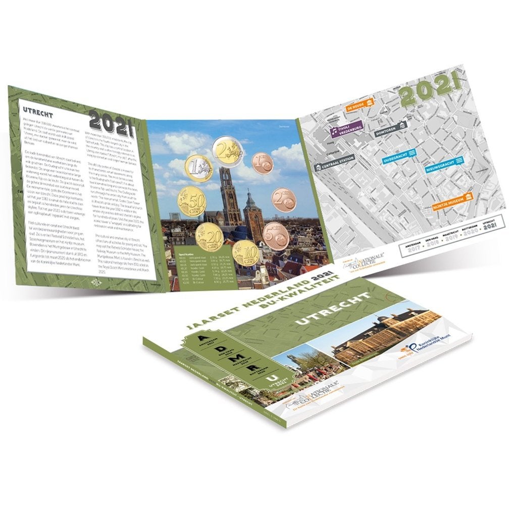 BU set Nederland 2021 Blister Utrecht - 1 cent t/m 2 euro, Verzenden, Overige landen, Overige waardes, Setje
