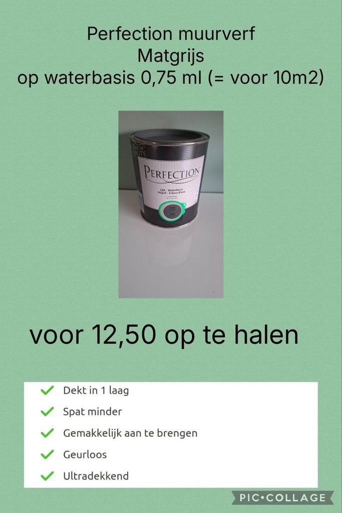 Nieuw: Perfection Muurverf, Ophalen, Nieuw