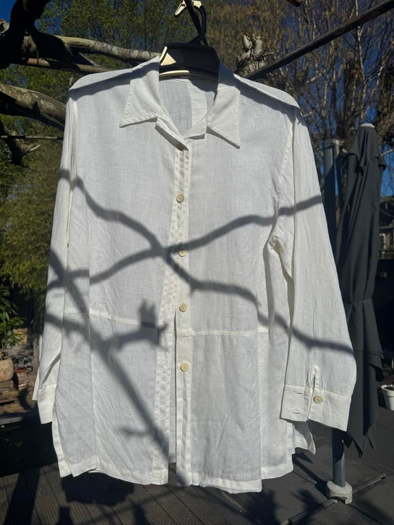 Linnen blouse Devernois maat 4, Ophalen of Verzenden, Zo goed als nieuw, Maat 38/40 (M)