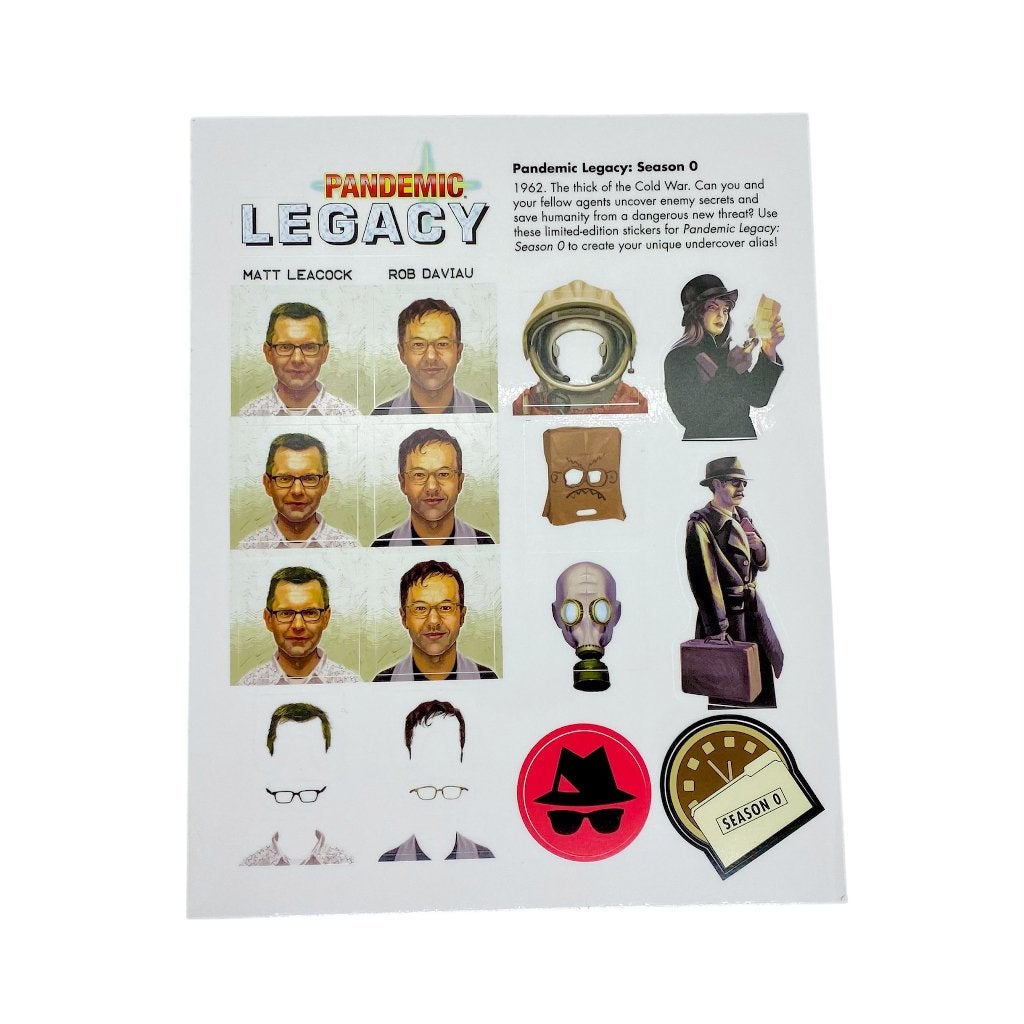 Pandemic Legacy: Season 0 – Designers Promo Sticker Sheet, Verzenden, Nieuw
