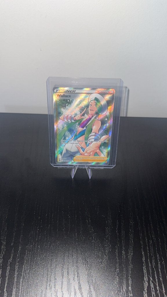 Pokémon Kaarten - Wallace Full Art – Silver Tempest, Ophalen of Verzenden, Zo goed als nieuw, Losse kaart, Foil