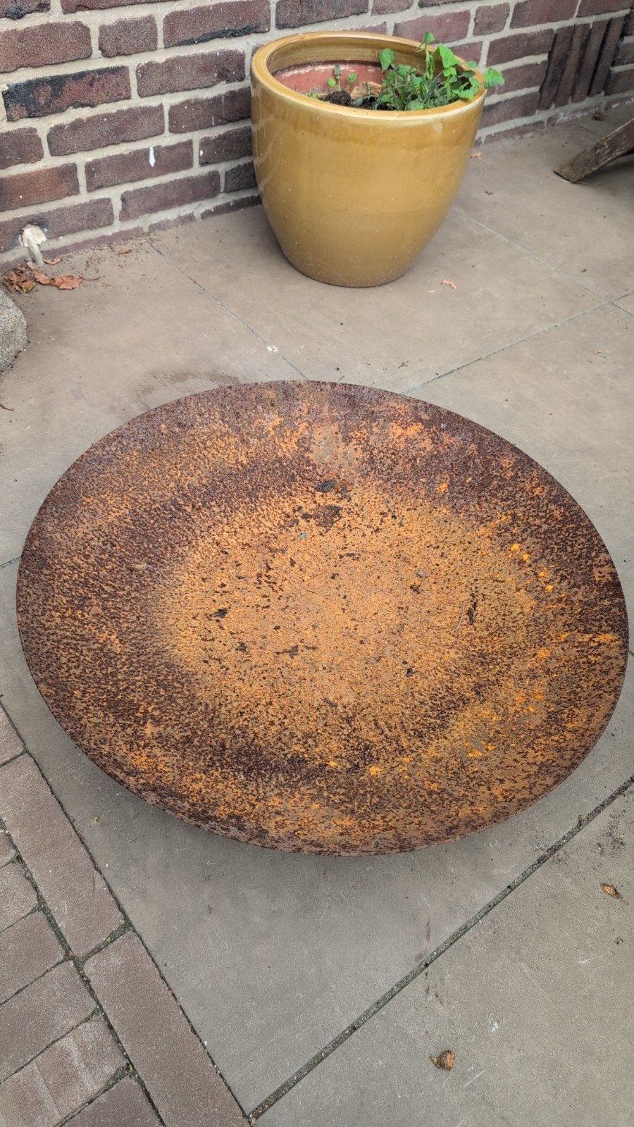 Cortenstaal vuurschaal 60cm, Tuin en Terras, Ophalen