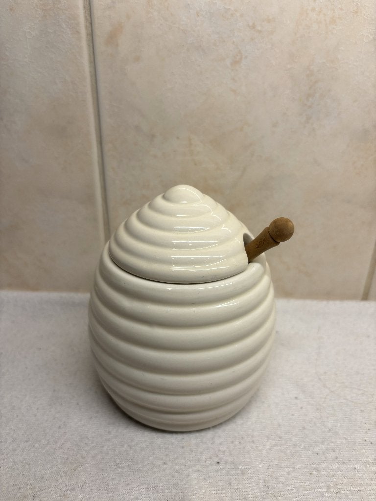 Honing Pot met Spatel (10), Ophalen of Verzenden