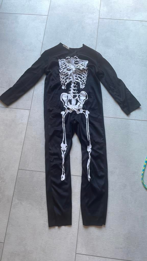 Skelet kleding, Kinderen en Baby's, Carnavalskleding en Verkleedspullen, Ophalen, Zo goed als nieuw, 122 t/m 128, Meisje
