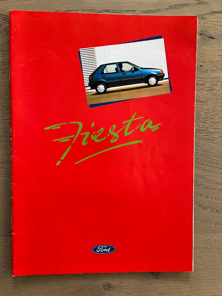 Autofolder/Brochure Ford Fiesta 1990, Ophalen of Verzenden, Nieuw, Ford