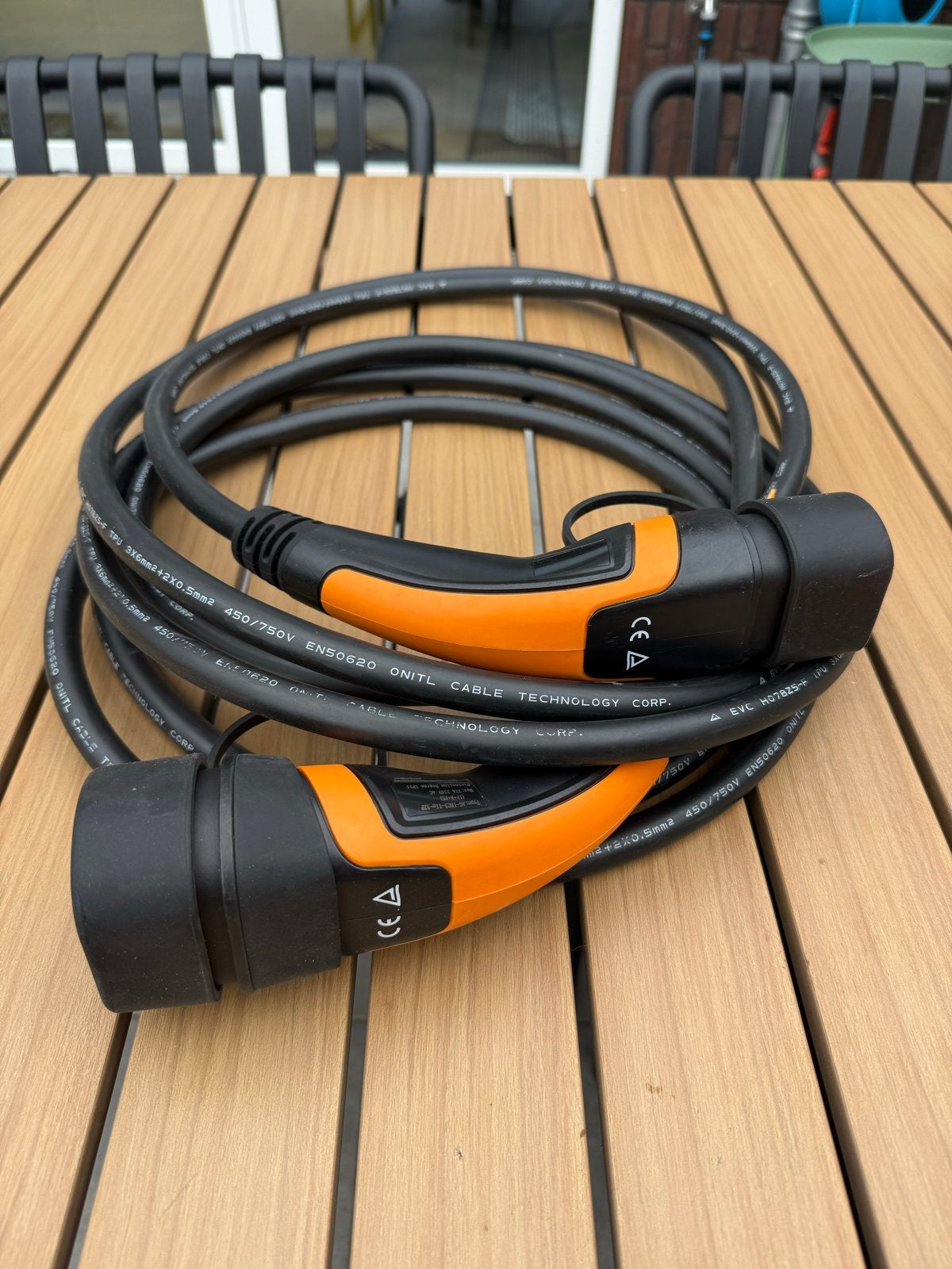 Onitl Type 2 Laadkabel 32A 1 Fase, 6 meter, Auto diversen, Ophalen of Verzenden, Gebruikt, Laadkabel
