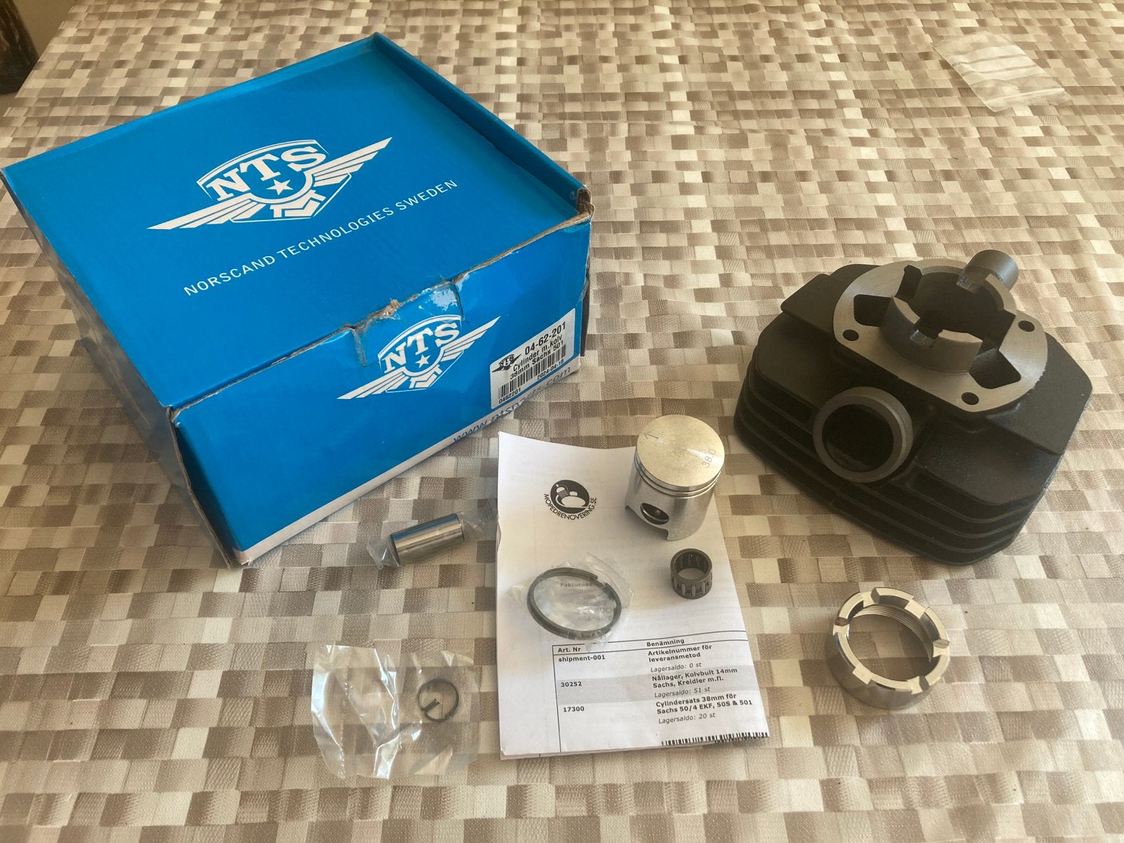 NTS cilinderkit 50cc Sachs 501 EKF CKF 50S, Ophalen of Verzenden, Nieuw, Overige merken