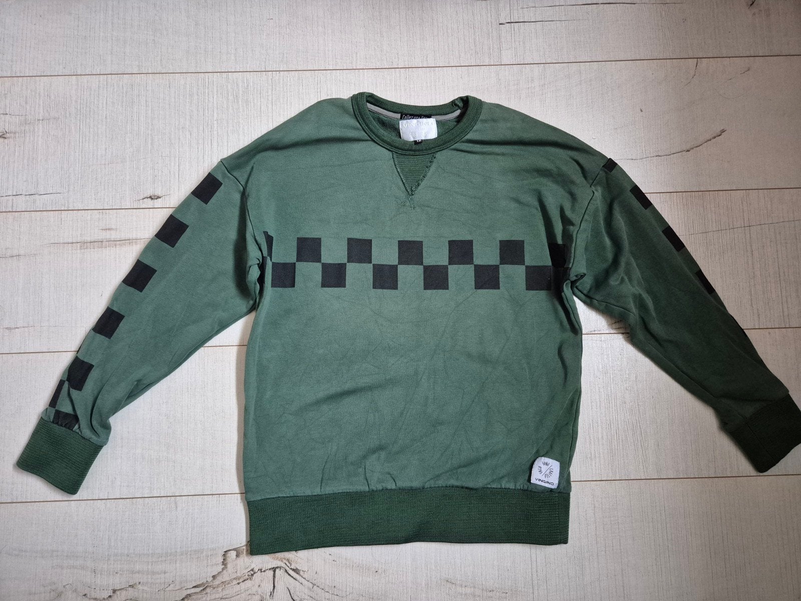 Groene sweater mt 152 (Vingino), Ophalen, Trui of Vest, Zo goed als nieuw, Vingino