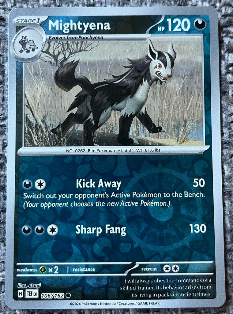 Pokémonkaart van Poochyena (262) •Temporal Forces (106/162), Verzenden, Nieuw, Losse kaart