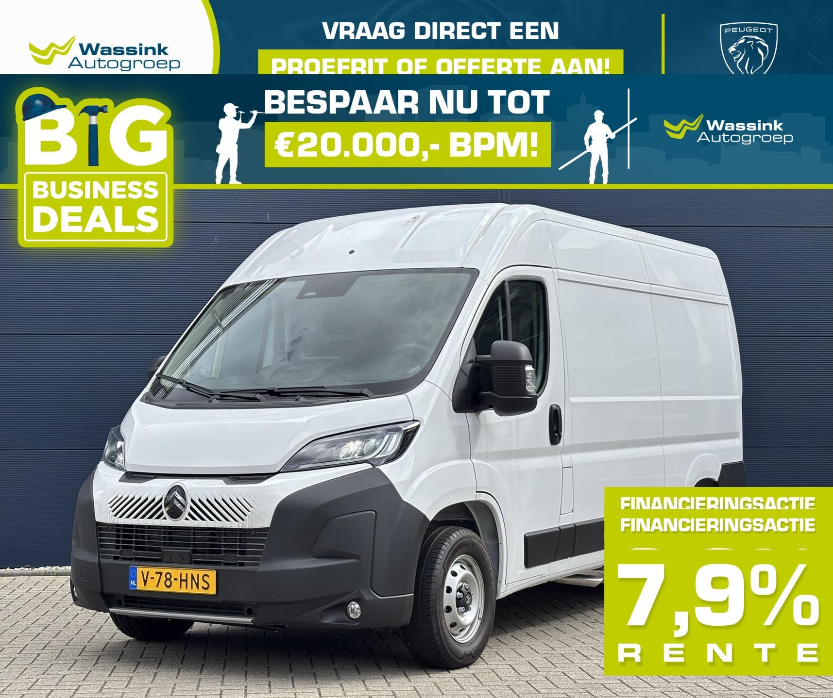 Citroën Jumper GB 3.5t 2.2 BlueHDi 140pk L2H2 | Trekhaak |, Auto's, Voorwielaandrijving, Stof, Gebruikt, Euro 6