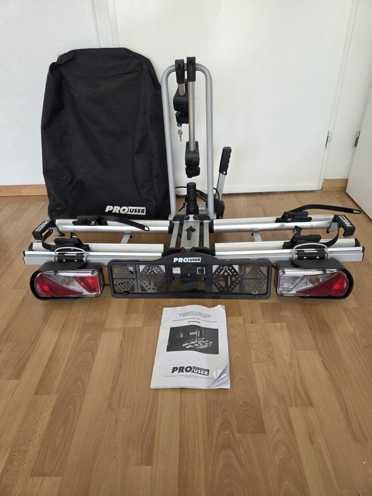 Pro-User Diamant Fietsendrager+Opberghoes, Auto diversen, Fietsendragers, Ophalen, Zo goed als nieuw, Trekhaakdrager