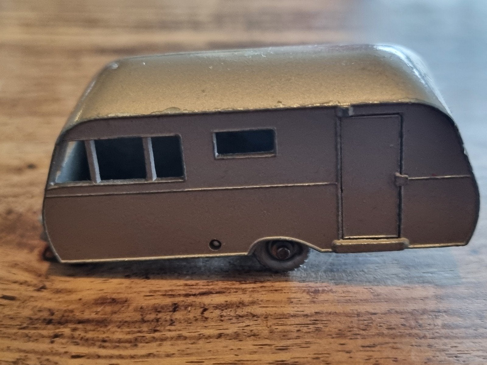 Vintage Lesney Matchbox No. 23 Bluebird Dauphine Caravan, Ophalen of Verzenden, Gebruikt