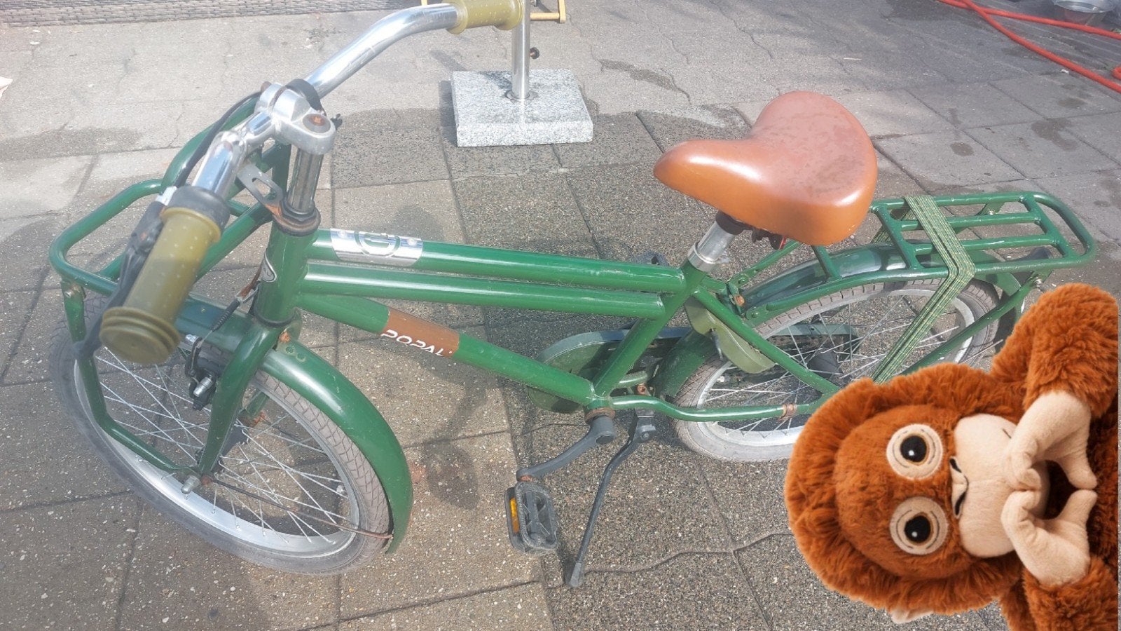 Popal Daily Dutch Basic Jongsfiets 20 inch Groen, Minder dan 47 cm, Ophalen of Verzenden, Gebruikt, Terugtraprem