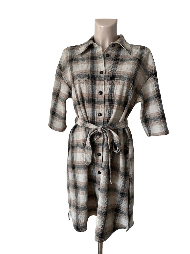 Modstrom jurk S, Kleding | Dames, Jurken, Ophalen of Verzenden, Zo goed als nieuw, Grijs, Onder de knie