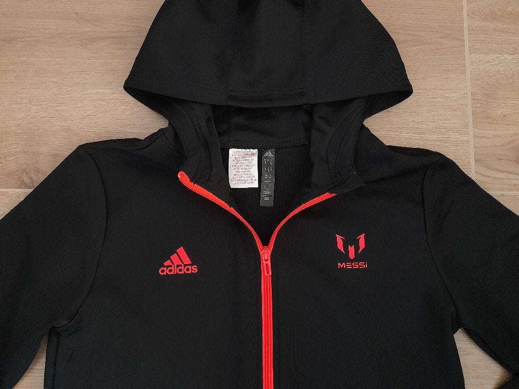 Adidas x Messi trainingsjack / hoodie - maat 164 (= XS volw), Sport en Fitness, Voetbal, Maat XS of kleiner, Ophalen of Verzenden