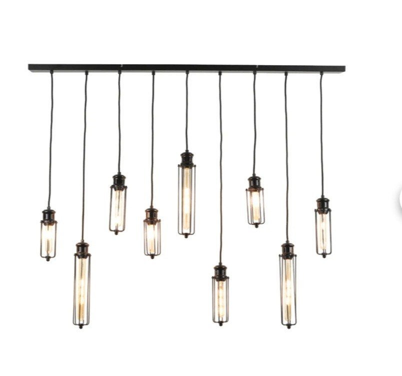 industriële hanglamp Light & Living, Huis en Inrichting, Lampen | Hanglampen, Ophalen, E27 (groot), Zo goed als nieuw, Metaal