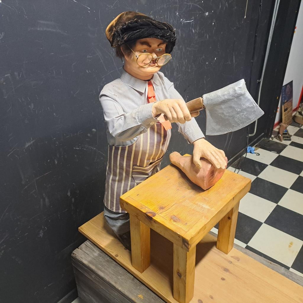 Franse slager Automaton, Ophalen, Gebruikt